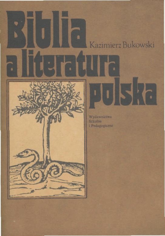 Biblia a literatura polska. Antologia