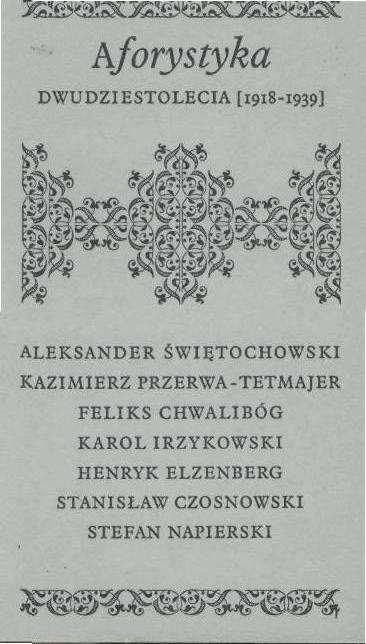 Aforystyka Dwudziestolecia 1918-1939